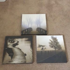Canvas wall art- 3 photos